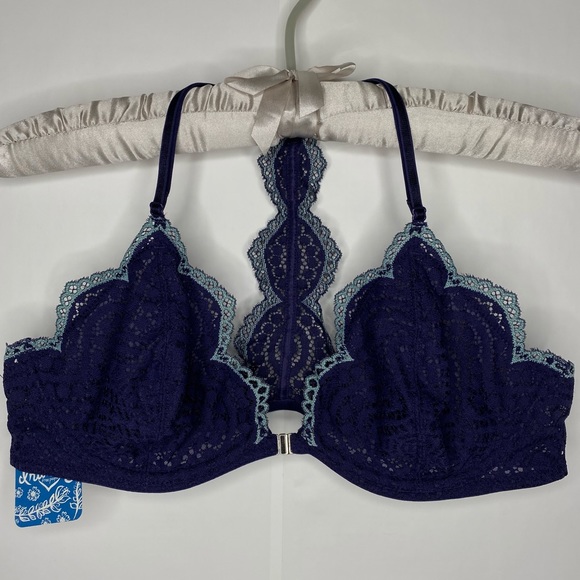 Free People Other - Free People NWT Slow Dance Underwire Bra 36B Navy